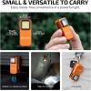 OLIGHT Oclip Rechargeable EDC Flashlight 300 Lumens Dual Sources Compact Pocket Clip Light, Convenient USB C Charging, Magnetic Flash Lights for Working, Cycling, Emergency, Signaling Tool(Black)(Orange)