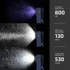 OLIGHT Oclip Ultra EDC Flashlight Clip-on Light, 530 Lumens Rechargeable with Type-C Charging, Combines Floodlight, Spotlight and UV, Triple Magnetic Lights for Inspection and Work (Navy Blue)(Stars & Stripes Edition)