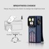 OLIGHT Oclip Ultra EDC Flashlight Clip-on Light, 530 Lumens Rechargeable with Type-C Charging, Combines Floodlight, Spotlight and UV, Triple Magnetic Lights for Inspection and Work (Navy Blue)(Stars & Stripes Edition)