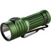 OLIGHT BatonTurbo EDC Flashlight Rechargeable with Magnetic Charging Cable and Lanyard 1000 Lumens Powerful LED Light 510 Meters Long Throw, 5 Modes, IPX8 Waterproof Light for Camping, Hiking (Black)(OD Green)