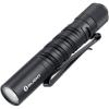OLIGHT I3T EOS 180 Lumens Dual-Output Slim EDC Flashlight for Camping and Hiking, Tail Switch Flash Light with AAA Battery (Black)(Black)