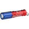 OLIGHT i3E EOS PMMA TIR Lens AAA EDC Flashlight 90 Lumens Compact Keychain Flash Light for Night, Camping (Black)(Stars & Stripes Edition)