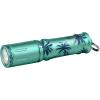 OLIGHT i3E EOS PMMA TIR Lens AAA EDC Flashlight 90 Lumens Compact Keychain Flash Light for Night, Camping (Black)(Summer Palm)