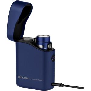 OLIGHT Baton4 Premium Edition EDC Flashlights 1300 Lumens with Type-C Charging Box, Powered by Rechargeable Battery, Small Bright Light IPX8 Waterproof for Emergencies Outdoors (OD Green)(Regal Blue)