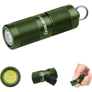 OLIGHT I1R 2 Pro Eos 180 Lumens EDC Rechargeable Keychain Flashlight, Powered by Built-in Rechargeable Battery with Type-C USB Cable, Slim Mini Handheld Light for Everyday Carry (Black)(OD Green)