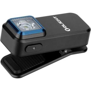 OLIGHT Oclip Rechargeable EDC Flashlight 300 Lumens Dual Sources Compact Pocket Clip Light, Convenient USB C Charging, Magnetic Flash Lights for Working, Cycling, Emergency, Signaling Tool(Black)(Black)