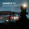OLIGHT Array 2 Pro 1500 Lumens Headlamp with Red Light Option, Powered by USB-C Rechargeable LED Headlight with Motion Sensor for Outdoors, Camping, Running, Working (Orange)(Orange)