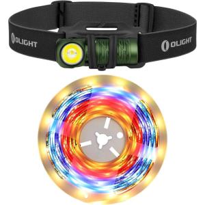 OLIGHT Perun 2 Mini Headlamp 1100 Lumens LED Head Flashlight Bundle Ostrip LED Strip Lights