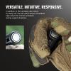 OLIGHT Warrior Nano Tactical Flashlight, 1200 Lumens Rechargeable LED Light with MCC Charger, Dual Switches EDC Light for Emergency, Outdoors and Camping (Black)(Black)