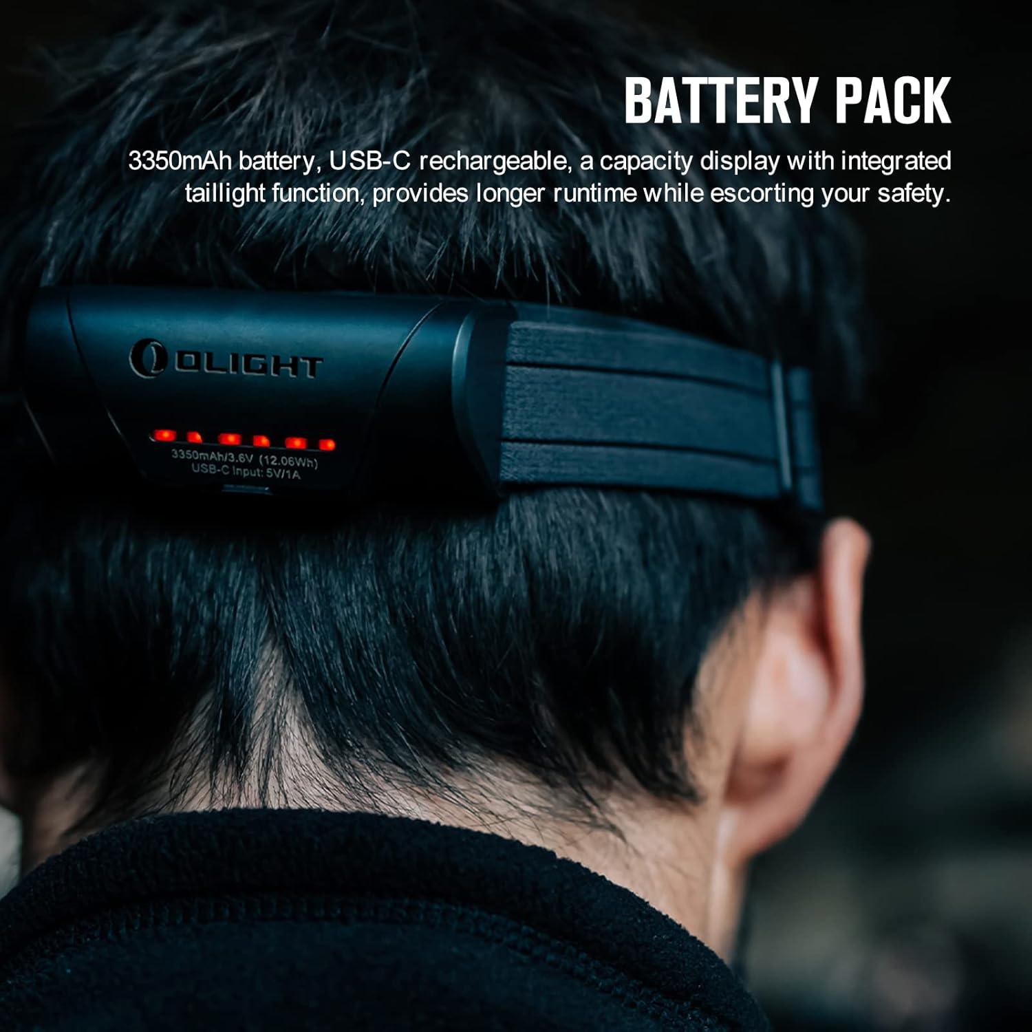 image:imageOLIGHT Array 2 Pro 1500 Lumens Headlamp with Red Light Option Powered by USBC Rechargeable LED Headlight with Motion Sensor for Outdoors Camping Running Working BlackBlack