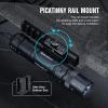 OLIGHT Odin GL Mini 1000 Lumens Picatinny Rail Mounted Rechargeable Tactical Flashlight with Green Beam and White LED Combo, Removable Slide Rail-Mount and Dual-Button Remote Pressure Switch (Black)(FLASHLIGHT)