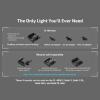 OLIGHT PL-Mini 3 Bundles 43X Mos Rail Mount 600-Lumen Tactical Pistol Light Designed Exclusively and Solely for Railed G43X Mos/48 Mos/43X Rail/48 Rail Handguns, Black
