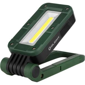 OLIGHT Swivel 400 Lumens Rechargeable COB Work Light with Magnetic Base and Hanging Hook, 180° Rotate and 5 Light Modes Worklight for Car Repair, Grill, Camping and Emergency Use (Moss Green)(Moss Green)