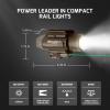 OLIGHT Baldr Pro 1350 Lumens Tactical Weaponlight with Green Light and White LED, 260 Meters Beam Distance Compatible with 1913 or GL Rail, Batteries Included(Desert Tan)(Desert Tan)
