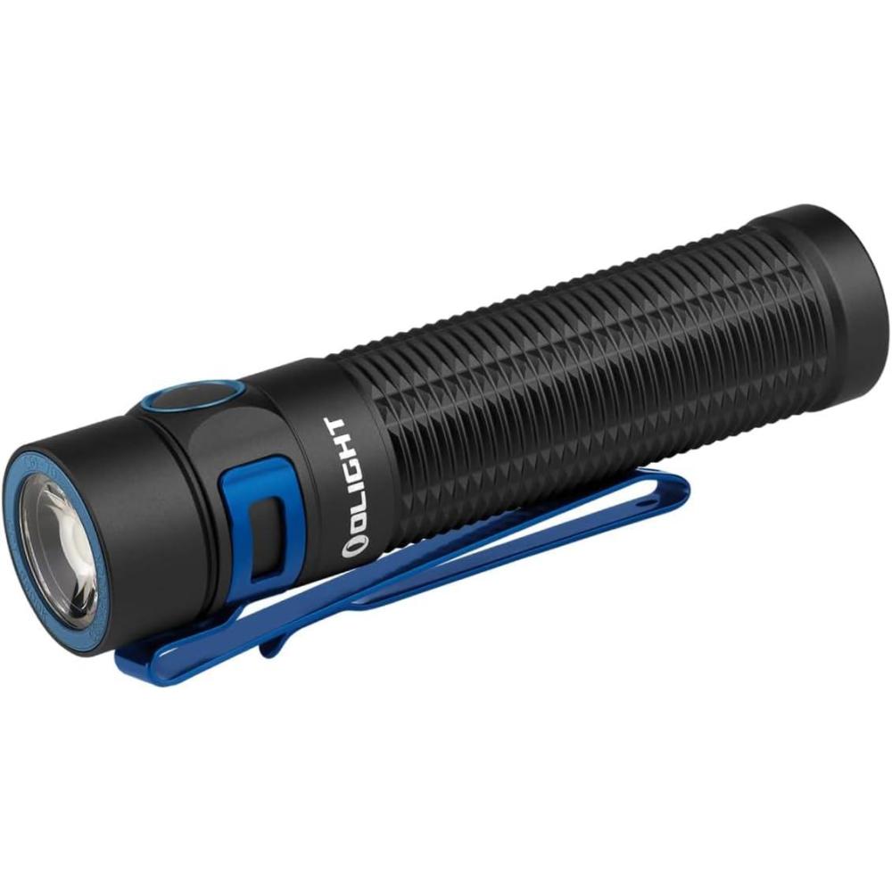 image:imageOLIGHT Baton3 Pro Max 2500 Lumens Rechargeable Compact EDC Pocket Flashlights with Safety Proximity Sensor for Camping Hiking and Emergency Cool White Light 57006700KBlack