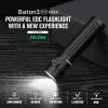 OLIGHT Baton3 Pro Max 2500 Lumens Rechargeable Compact EDC Pocket Flashlights with Safety Proximity Sensor, for Camping, Hiking, and Emergency (Cool White Light: 5700~6700K)(Black)