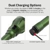 OLIGHT Javelot Turbo 2 1800 Lumen Rechargeable Tactical Flashlight with Long-Range 4921ft Throw, Dual-Switch LED Hunting Light with Wireless Remote 8M Control, Battery Pack & USB C Cable, OD Green(OD Green)