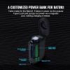 OLIGHT Baton3 Premium Edition EDC Flashlights Rechargeable 1200 Lumens Compact LED Flashlight with Type-C Charging Box, Powered by a Single Rechargeable Battery (Black)(Black)
