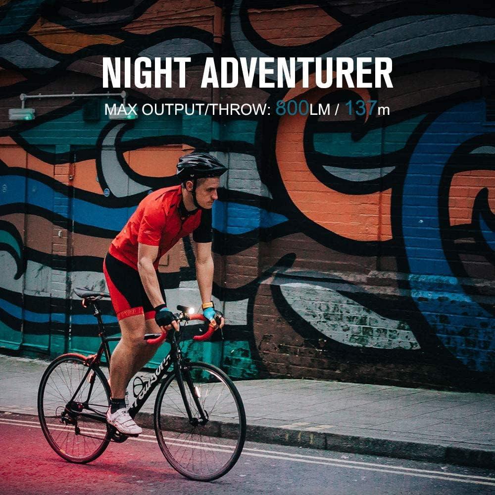 image:imageOLIGHT RN 800 Rechargeable Bike Headlights 800 Lumens for Road Urban Cyclists USB Type C Charging 1x Rechargeable Battery Included IPX6 Waterproof Bicycle Light