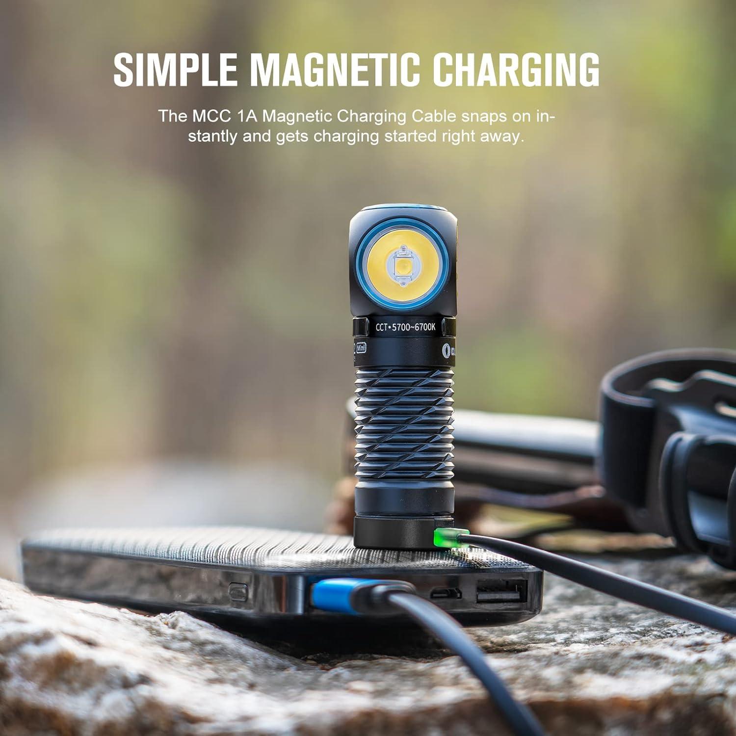 image:imageOLIGHT Perun 2 Mini Headlamp 1100 Lumens LED Head Flashlight Rechargeable Headlight with Red Light Option Great for Working Hiking Camping and Climbing OD Green Cool Whtie Light 57006700KBlack