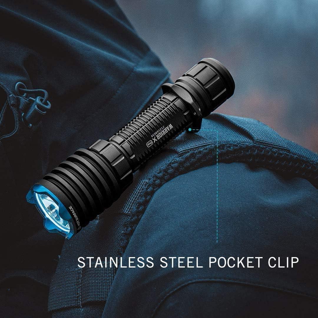 image:imageOLIGHT Warrior X Pro 2100 Lumens USB Magnetic Rechargeable Tactical Flashlight with 500 Meter Beam Distance for Hunting Searching Camping