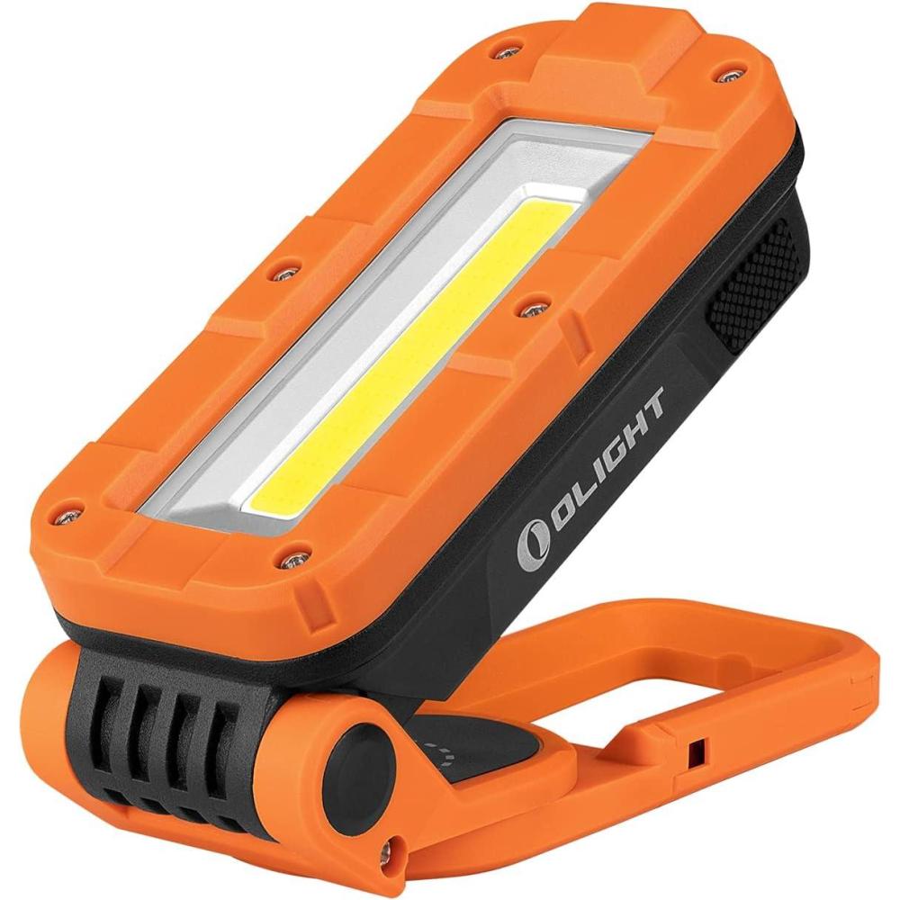 image:imageOLIGHT Swivel Pro COB Work Light 1100 Lumens LED Rechargeable Flashlight Magnetic Base and Hanging Hook 180 Rotate and 150 Swivel Handy for Car Repair Grill Camping and Emergency Use Orange