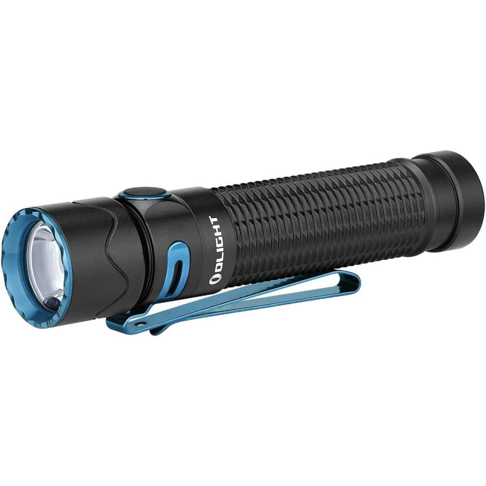 image:imageOLIGHT Warrior Mini2 1750 Lumens Rechargeable Tactical Flashlight with Dual Switch and Proximity Sensor High Performance LED Light for EDC Outdoor Camping and Emergency Black