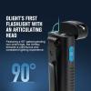 OLIGHT Arkflex Adjustable Right Angle Flashlight, 1000 Lumens Rechargeable Handheld Flashlights, Two-way Pocket Clip EDC Light with an 0-90°Articulating Head for Working Outdoors and Repairing (Black)(Black)
