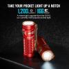 OLIGHT Baton3 Premium Edition 1200 Lumens Flashlight Powered by a Single Rechargeable Battery Ultra-Compact LED Flashlight with Charging Box (Red)
