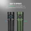 OLIGHT Baton3 Pro Rechargeable Flashlights, 1500 Lumens EDC Light with MCC3, with L-Shape Stand and High-Performance LED for Camping and Emergency (OD Green Cool White)