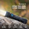 OLIGHT Seeker 4 Rechargeable Flashlights, 3100 Lumens High Powerful Flash Light with USB-C Charging, 400 Meters Long Rage LED for Emergency, Camping, and Law Enforcement (Matte Black)