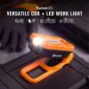 OLIGHT Swivel Pro COB Work Light, 1100 Lumens LED Rechargeable Flashlight, Magnetic Base and Hanging Hook, 180° Rotate and 150° Swivel Handy for Car Repair, Grill, Camping and Emergency Use (Orange)