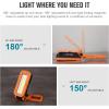 OLIGHT Swivel Pro COB Work Light, 1100 Lumens LED Rechargeable Flashlight, Magnetic Base and Hanging Hook, 180° Rotate and 150° Swivel Handy for Car Repair, Grill, Camping and Emergency Use (Orange)