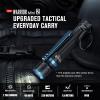 OLIGHT Warrior Mini2 1750 Lumens Rechargeable Tactical Flashlight with Dual Switch and Proximity Sensor, High Performance LED Light for EDC, Outdoor, Camping and Emergency (Black)
