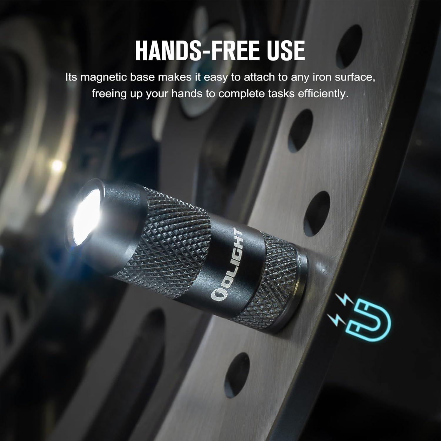 image:imageOLIGHT IMINI 2 EDC Rechargeable Keychain Flashlight 50 Lumens Compact and Portable Mini LED Keyring Lights with Builtin Battery Ideal for Everyday Carry and Emergencies Midnight BlueBlack