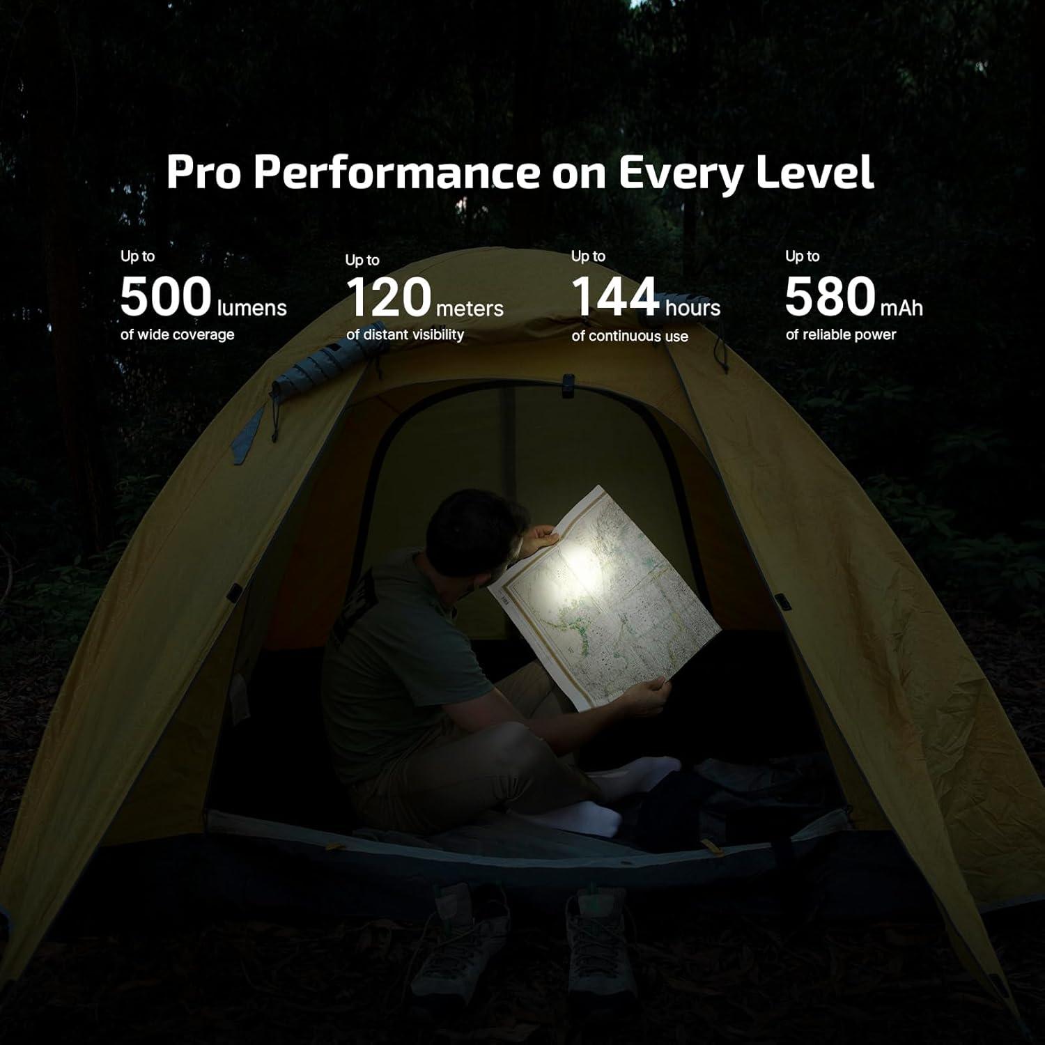image:imageOLIGHT Oclip Pro EDC Flashlight Clipon Light Rechargeable 500 Lumens with Three Lighting Solutions TypeC Charging Magnetic Flash Lights for Signaling Cycling Outdoor or Indoor Use Crackle RedOD Greeen