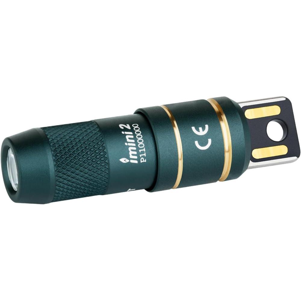 image:imageOLIGHT IMINI 2 EDC Rechargeable Keychain Flashlight 50 Lumens Compact and Portable Mini LED Keyring Lights with Builtin Battery Ideal for Everyday Carry and Emergencies Midnight BlueDream Blue