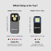 OLIGHT Oclip Pro EDC Flashlight Clip-on Light, Rechargeable 500 Lumens with Three Lighting Solutions Type-C Charging, Magnetic Flash Lights for Signaling, Cycling, Outdoor or Indoor Use (Crackle Red)(Gray)