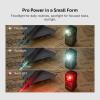 OLIGHT Oclip Pro EDC Flashlight Clip-on Light, Rechargeable 500 Lumens with Three Lighting Solutions Type-C Charging, Magnetic Flash Lights for Signaling, Cycling, Outdoor or Indoor Use (Crackle Red)(Gray)