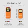 OLIGHT Oclip Pro EDC Flashlight Clip-on Light, Rechargeable 500 Lumens with Three Lighting Solutions Type-C Charging, Magnetic Flash Lights for Signaling, Cycling, Outdoor or Indoor Use (Crackle Red)(Orange)