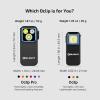 OLIGHT Oclip Pro EDC Flashlight Clip-on Light, Rechargeable 500 Lumens with Three Lighting Solutions Type-C Charging, Magnetic Flash Lights for Signaling, Cycling, Outdoor or Indoor Use (Crackle Red)(Black)