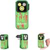 OLIGHT Oclip Pro EDC Flashlight Clip-on Light, Rechargeable 500 Lumens with Three Lighting Solutions Type-C Charging, Magnetic Flash Lights for Signaling, Cycling, Outdoor or Indoor Use (Crackle Red)(Zombie Green)