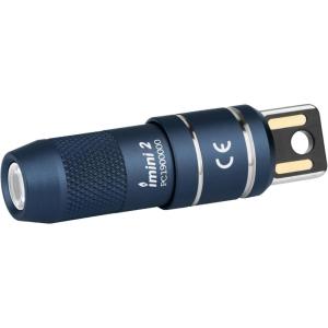 OLIGHT IMINI 2 EDC Rechargeable Keychain Flashlight, 50 Lumens Compact and Portable Mini LED Keyring Lights with Built-in Battery Ideal for Everyday Carry and Emergencies (Midnight Blue)(Midnight Blue)