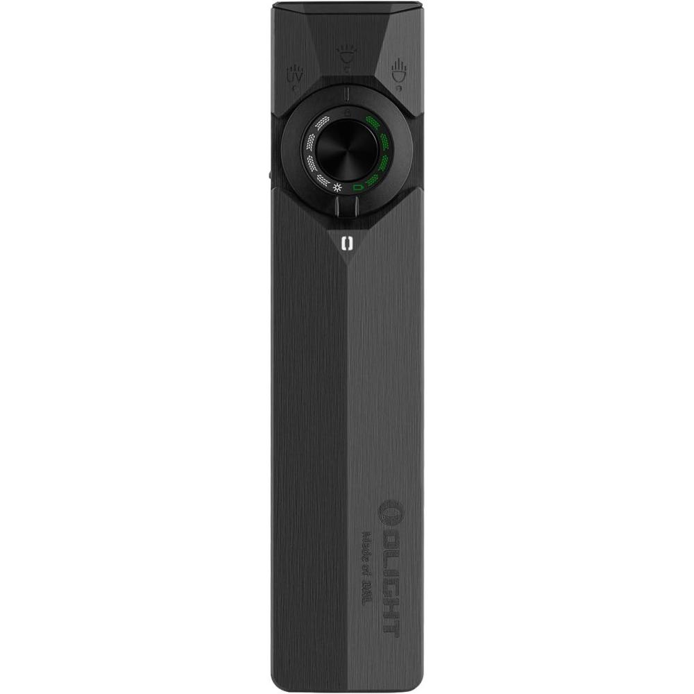 image:imageOLIGHT ArkPro Ultra EDC Flat Flashlight Rechargeable Portable Flash Light 1700 Lumens with White LED UV and Green Beam for Working Emergency Camping Everyday Carry Onyx BlackOnyx Black