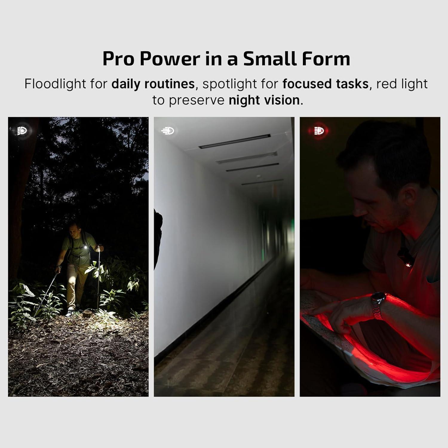 image:imageOLIGHT Oclip Pro EDC Flashlight Clipon Light Rechargeable 500 Lumens with Three Lighting Solutions TypeC Charging Magnetic Flash Lights for Outdoor or Indoor UsePatriotic Flag Engraved EditionPatriotic Flag Engraved Edition