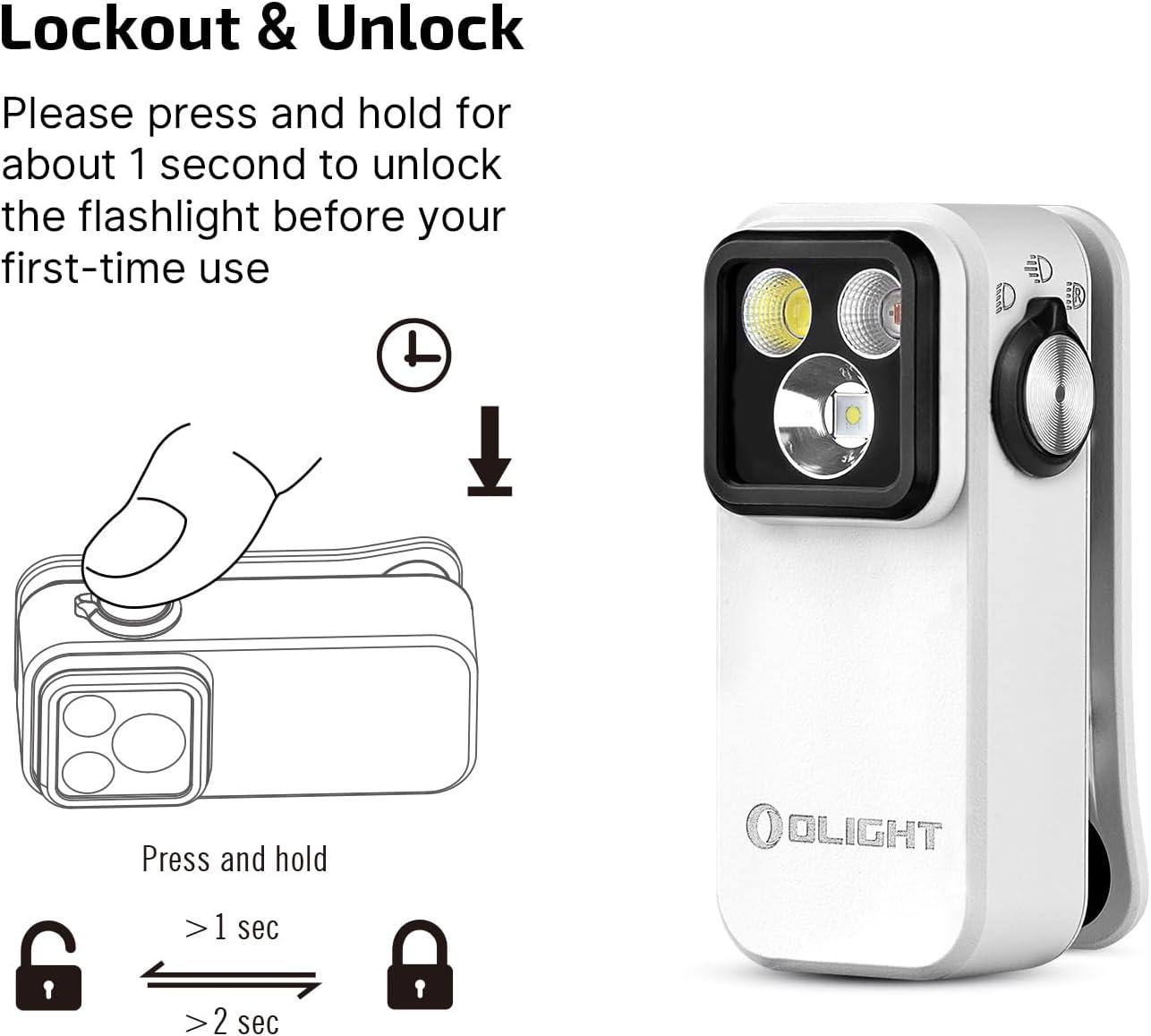image:imageOLIGHT Oclip Pro EDC Flashlight Clipon Light Rechargeable 500 Lumens with Three Lighting Solutions TypeC Charging Magnetic Flash Lights for Outdoor or Indoor UsePatriotic Flag Engraved EditionWhite