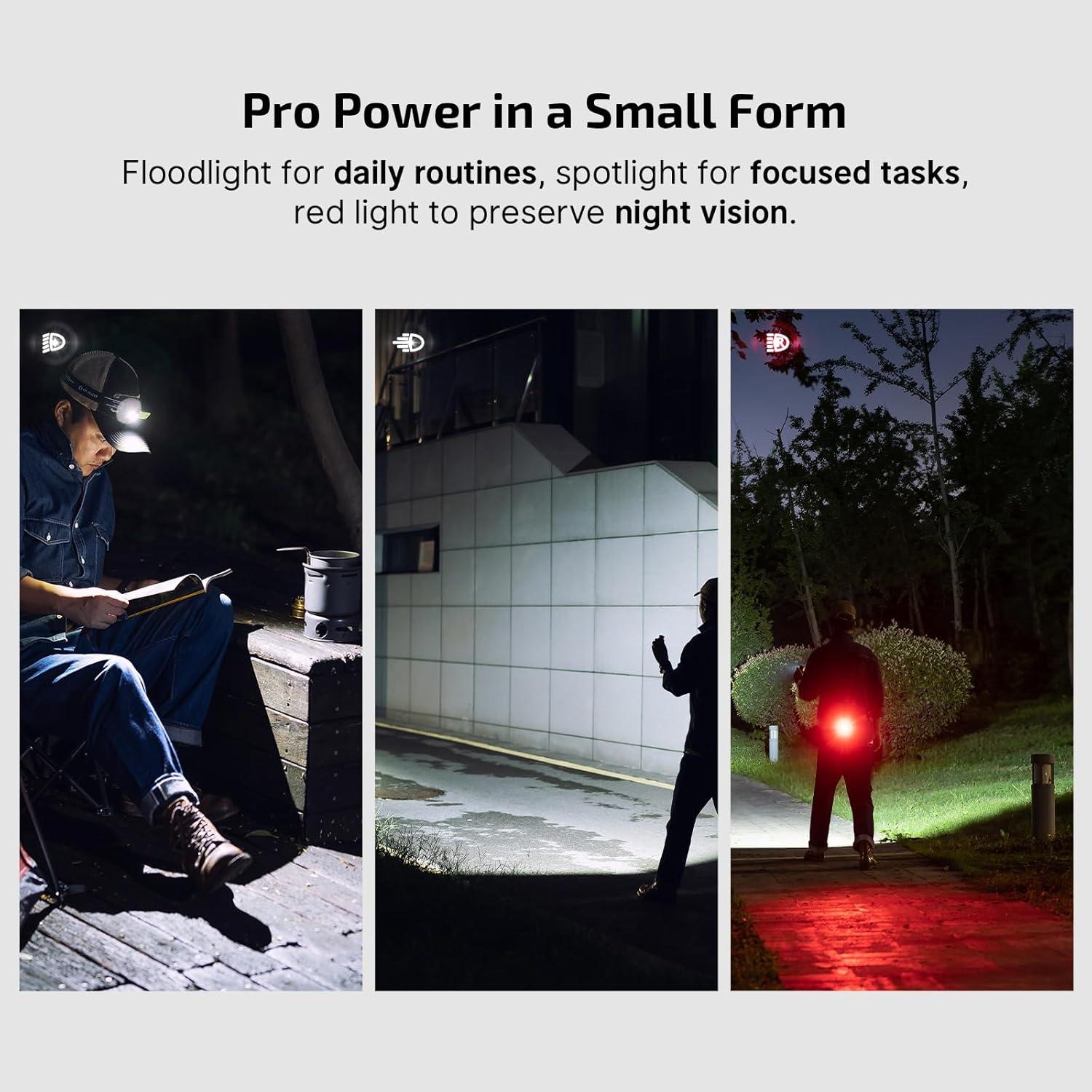 image:imageOLIGHT Oclip Pro EDC Flashlight Clipon Light Rechargeable 500 Lumens with Three Lighting Solutions TypeC Charging Magnetic Flash Lights for Outdoor or Indoor UsePatriotic Flag Engraved EditionZombie Green