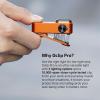 OLIGHT Oclip Pro EDC Flashlight Clip-on Light, Rechargeable 500 Lumens with Three Lighting Solutions Type-C Charging, Magnetic Flash Lights for Outdoor or Indoor Use(Patriotic Flag Engraved Edition)(Orange)