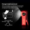 OLIGHT Oclip Pro EDC Flashlight Clip-on Light, Rechargeable 500 Lumens with Three Lighting Solutions Type-C Charging, Magnetic Flash Lights for Outdoor or Indoor Use(Patriotic Flag Engraved Edition)(Red)