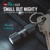 OLIGHT i1R 2 EOS 150 Lumens Tiny Rechargeable Keychain Flashlight EDC Mini LED Keyring Light with Built-in Battery for Camping Hiking Dog Walking etc (Desert Tan)(Black)